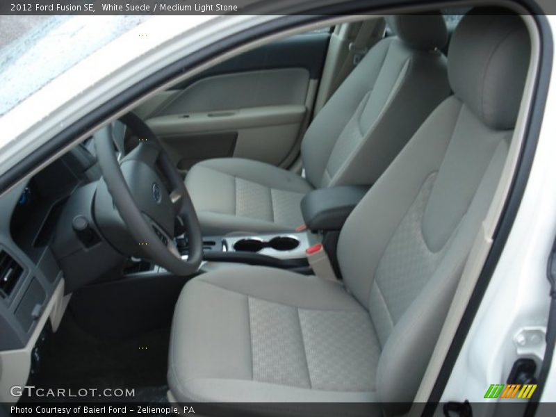 White Suede / Medium Light Stone 2012 Ford Fusion SE