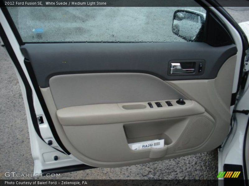 White Suede / Medium Light Stone 2012 Ford Fusion SE