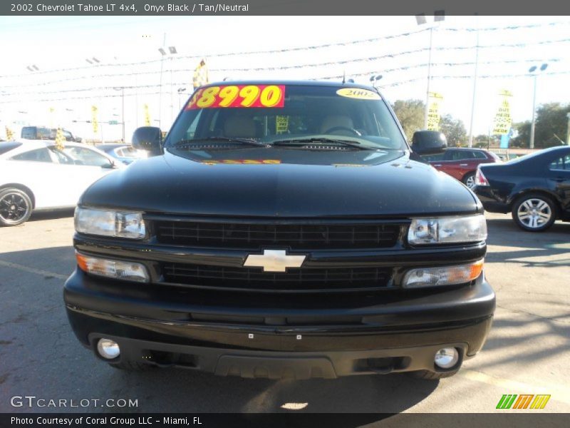 Onyx Black / Tan/Neutral 2002 Chevrolet Tahoe LT 4x4