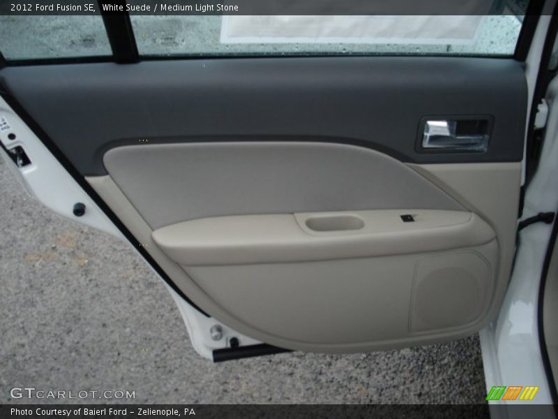 White Suede / Medium Light Stone 2012 Ford Fusion SE