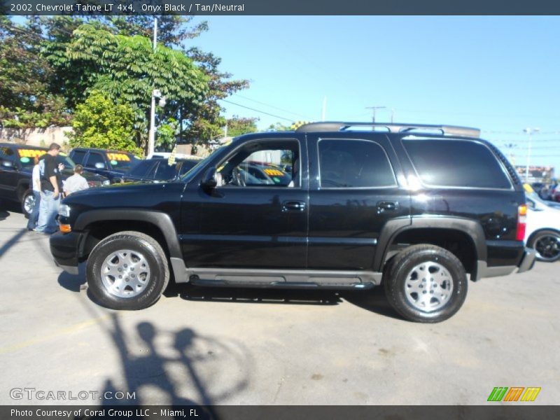 Onyx Black / Tan/Neutral 2002 Chevrolet Tahoe LT 4x4