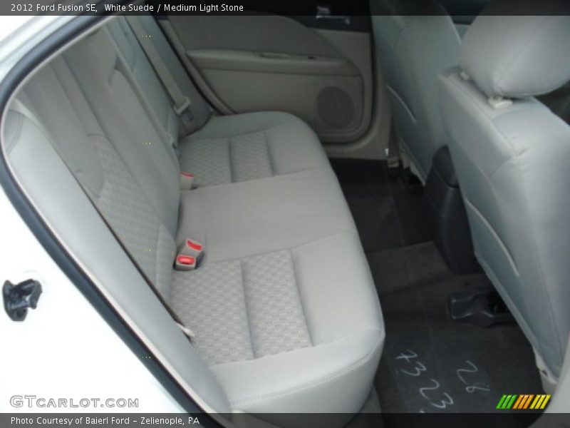White Suede / Medium Light Stone 2012 Ford Fusion SE