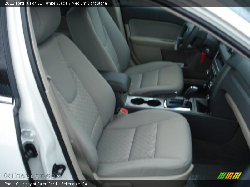 White Suede / Medium Light Stone 2012 Ford Fusion SE