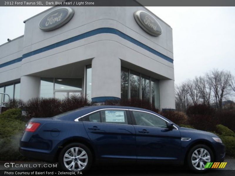 Dark Blue Pearl / Light Stone 2012 Ford Taurus SEL