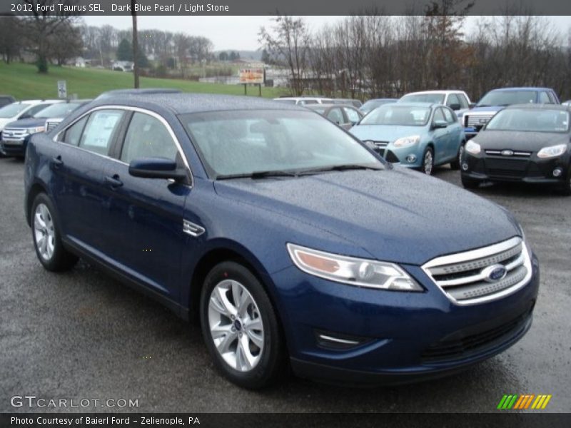 Dark Blue Pearl / Light Stone 2012 Ford Taurus SEL