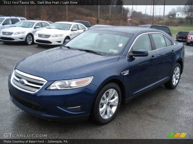 Dark Blue Pearl / Light Stone 2012 Ford Taurus SEL