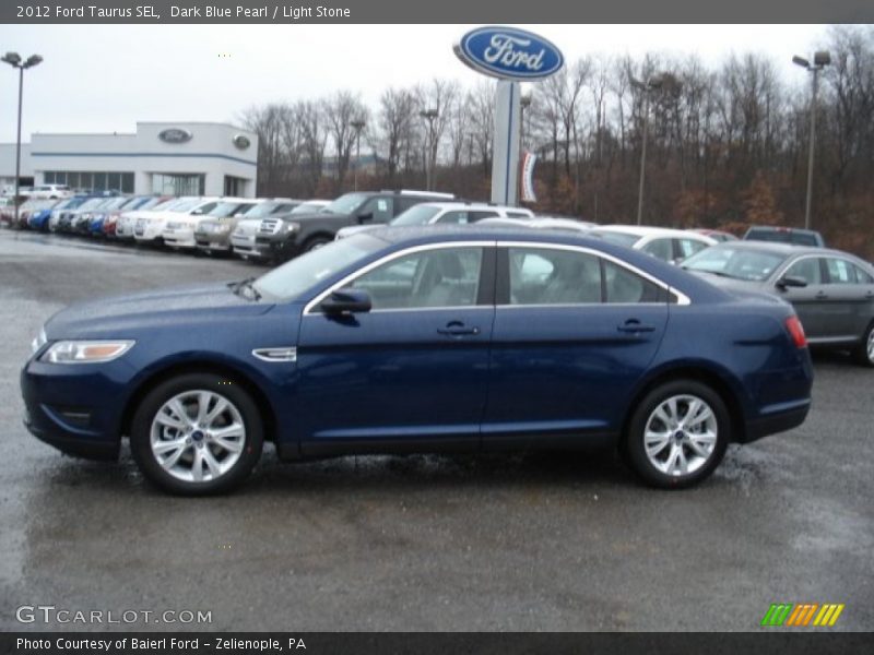 Dark Blue Pearl / Light Stone 2012 Ford Taurus SEL