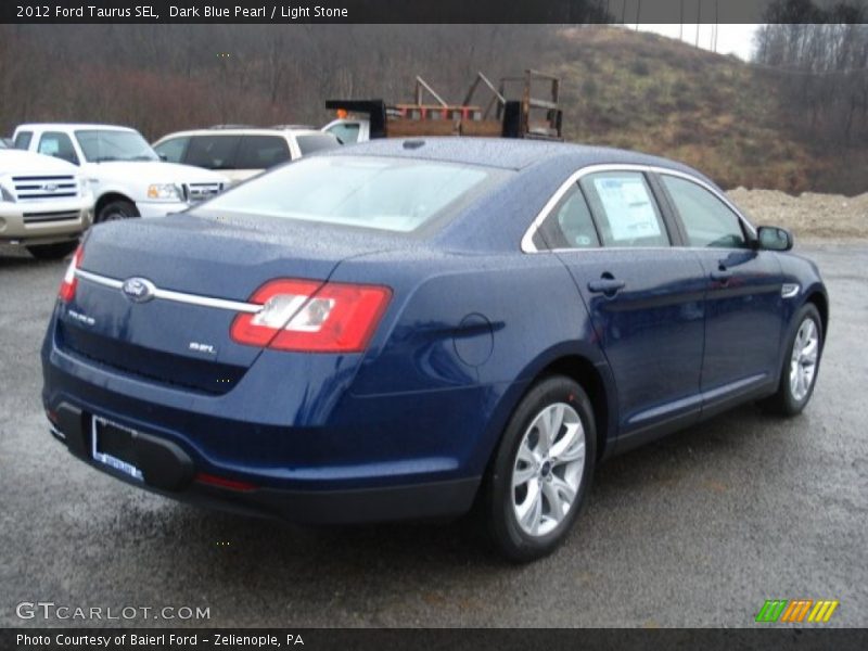 Dark Blue Pearl / Light Stone 2012 Ford Taurus SEL