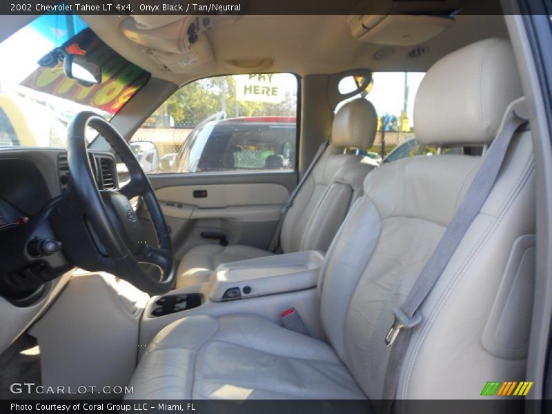 Onyx Black / Tan/Neutral 2002 Chevrolet Tahoe LT 4x4