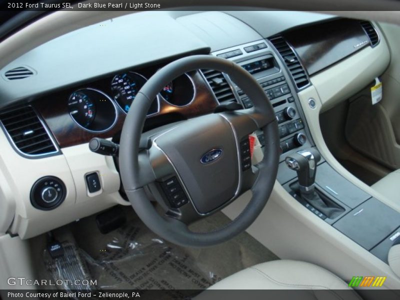 Dark Blue Pearl / Light Stone 2012 Ford Taurus SEL