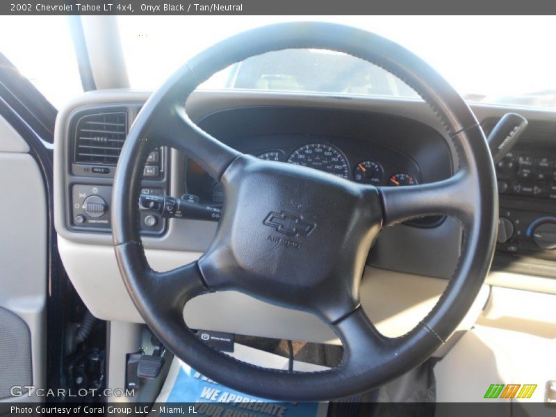 Onyx Black / Tan/Neutral 2002 Chevrolet Tahoe LT 4x4