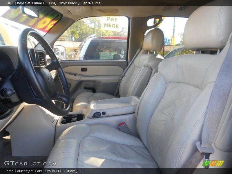 Onyx Black / Tan/Neutral 2002 Chevrolet Tahoe LT 4x4