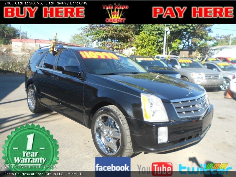 Black Raven / Light Gray 2005 Cadillac SRX V6