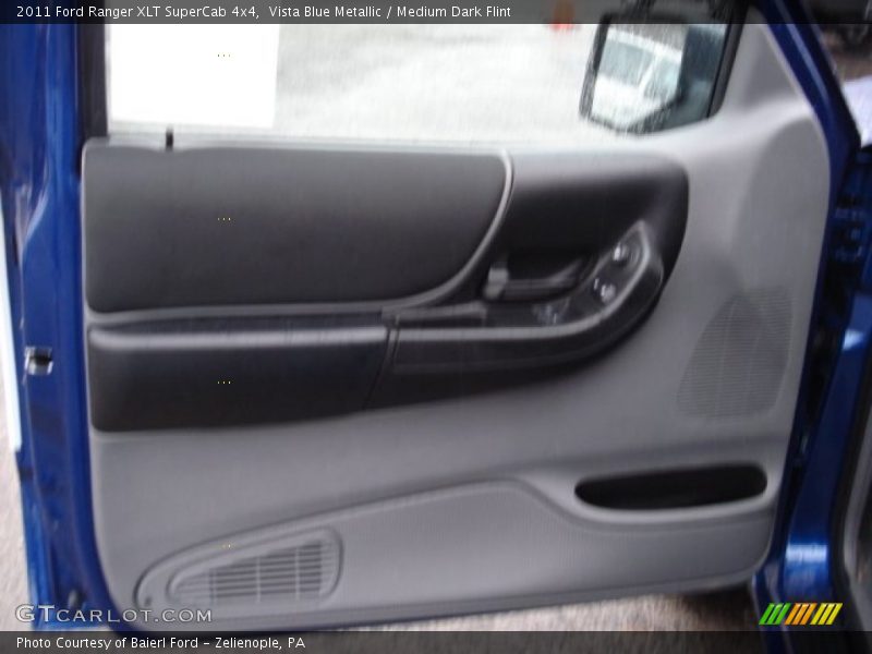 Vista Blue Metallic / Medium Dark Flint 2011 Ford Ranger XLT SuperCab 4x4