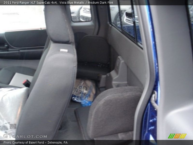 Vista Blue Metallic / Medium Dark Flint 2011 Ford Ranger XLT SuperCab 4x4