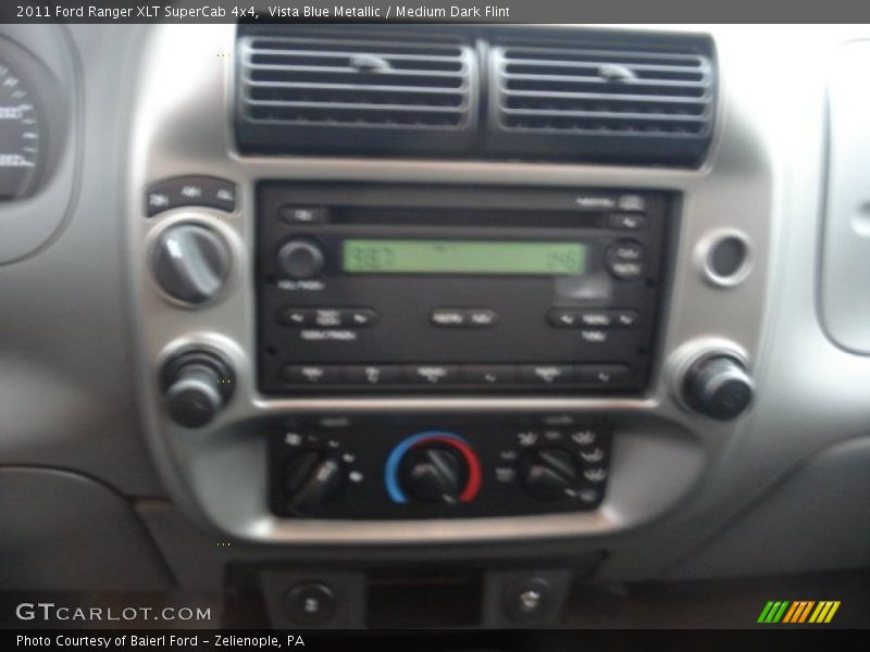 Vista Blue Metallic / Medium Dark Flint 2011 Ford Ranger XLT SuperCab 4x4