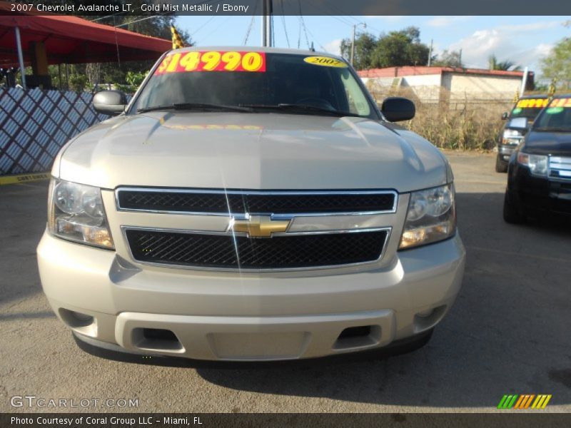 Gold Mist Metallic / Ebony 2007 Chevrolet Avalanche LT