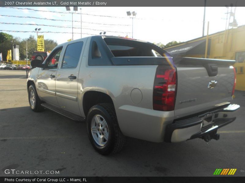Gold Mist Metallic / Ebony 2007 Chevrolet Avalanche LT