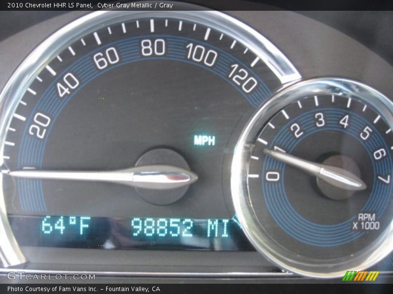 Cyber Gray Metallic / Gray 2010 Chevrolet HHR LS Panel