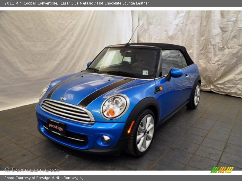 Laser Blue Metallic / Hot Chocolate Lounge Leather 2011 Mini Cooper Convertible