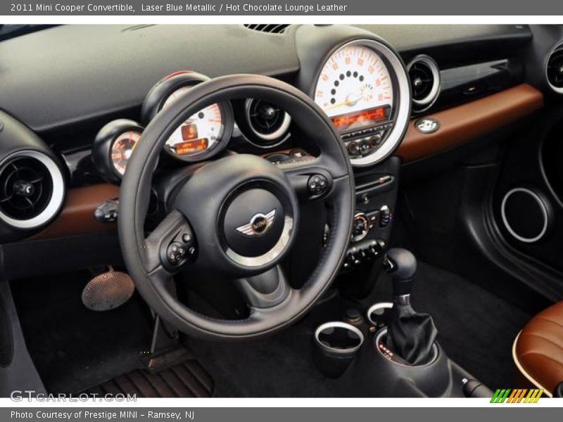Laser Blue Metallic / Hot Chocolate Lounge Leather 2011 Mini Cooper Convertible
