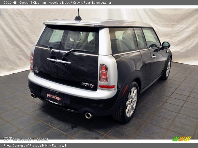 Absolute Black / Gravity Polar Beige Leather 2011 Mini Cooper S Clubman
