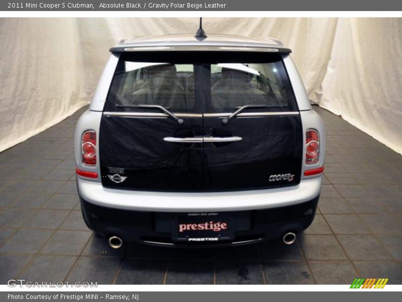 Absolute Black / Gravity Polar Beige Leather 2011 Mini Cooper S Clubman
