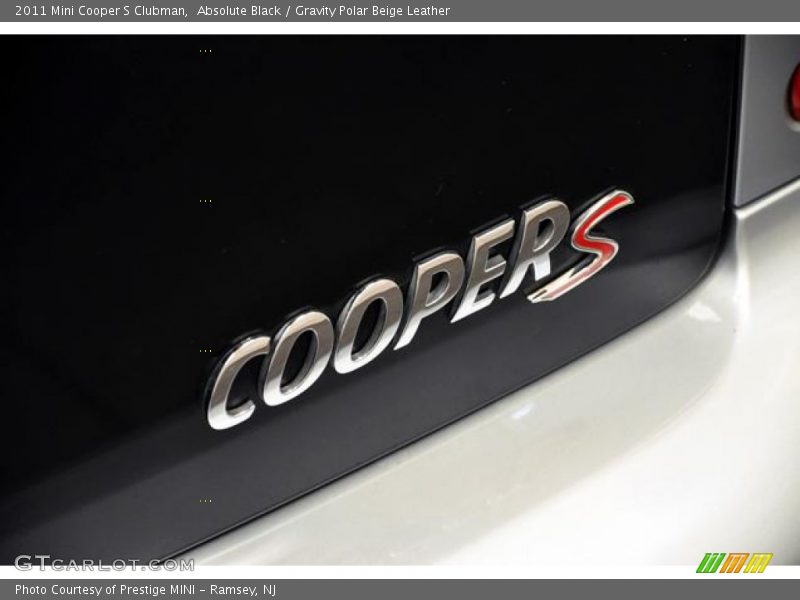 Absolute Black / Gravity Polar Beige Leather 2011 Mini Cooper S Clubman