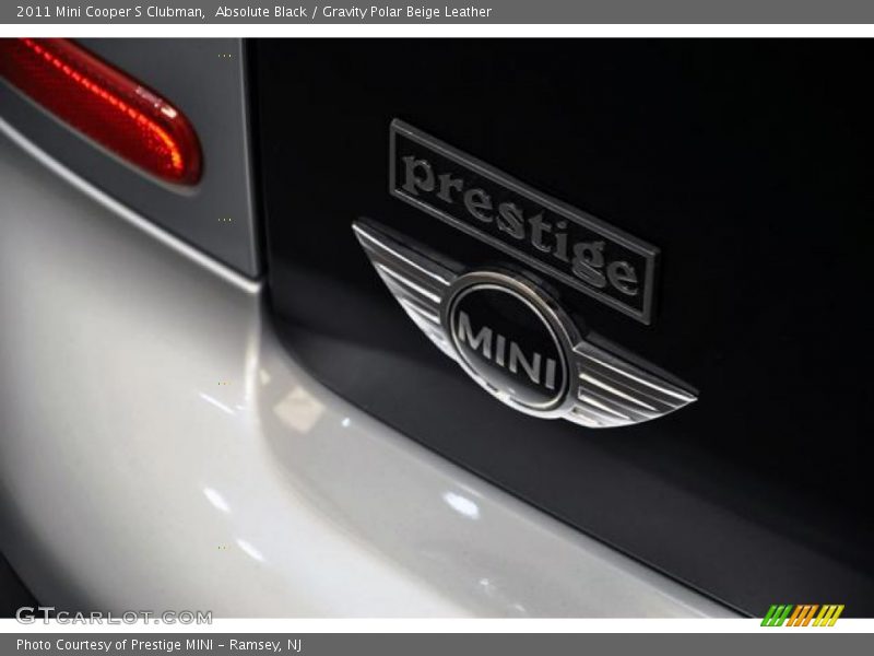 Absolute Black / Gravity Polar Beige Leather 2011 Mini Cooper S Clubman