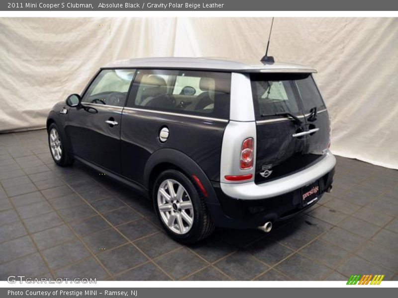 Absolute Black / Gravity Polar Beige Leather 2011 Mini Cooper S Clubman