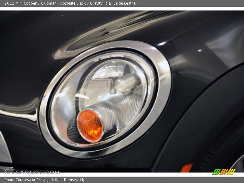 Absolute Black / Gravity Polar Beige Leather 2011 Mini Cooper S Clubman