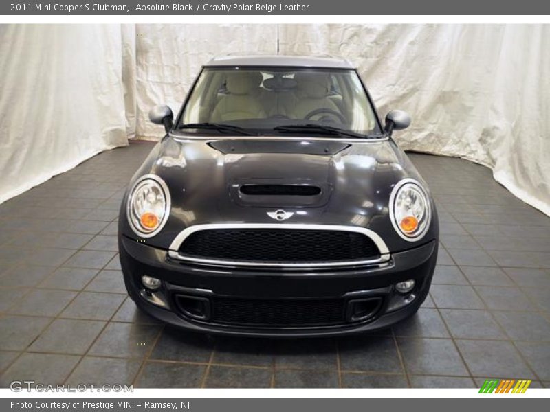 Absolute Black / Gravity Polar Beige Leather 2011 Mini Cooper S Clubman