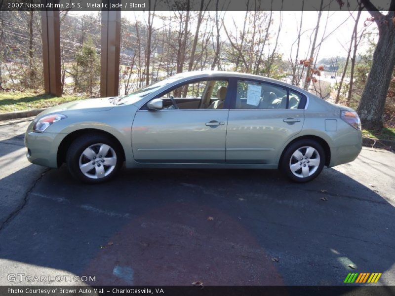 Metallic Jade / Blond 2007 Nissan Altima 2.5 S
