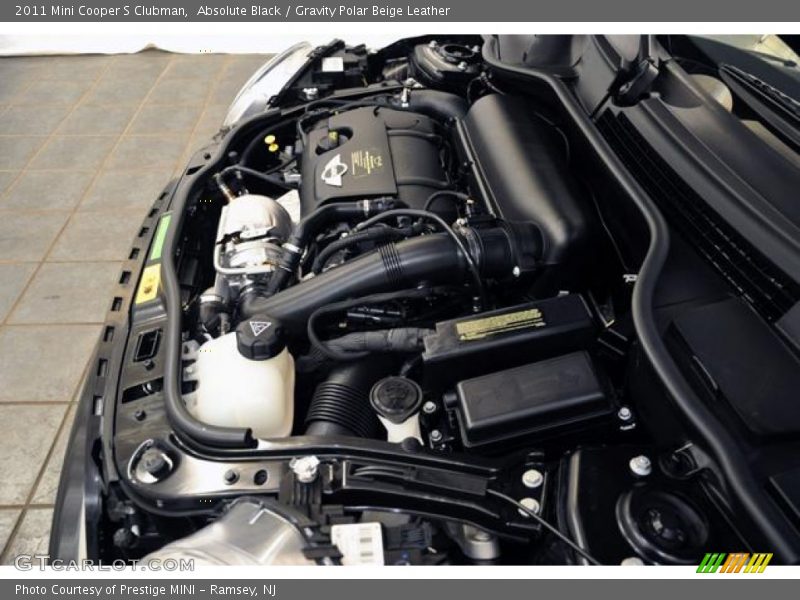 Absolute Black / Gravity Polar Beige Leather 2011 Mini Cooper S Clubman