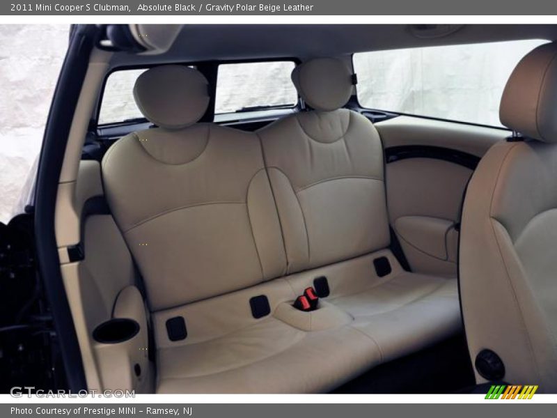 Absolute Black / Gravity Polar Beige Leather 2011 Mini Cooper S Clubman
