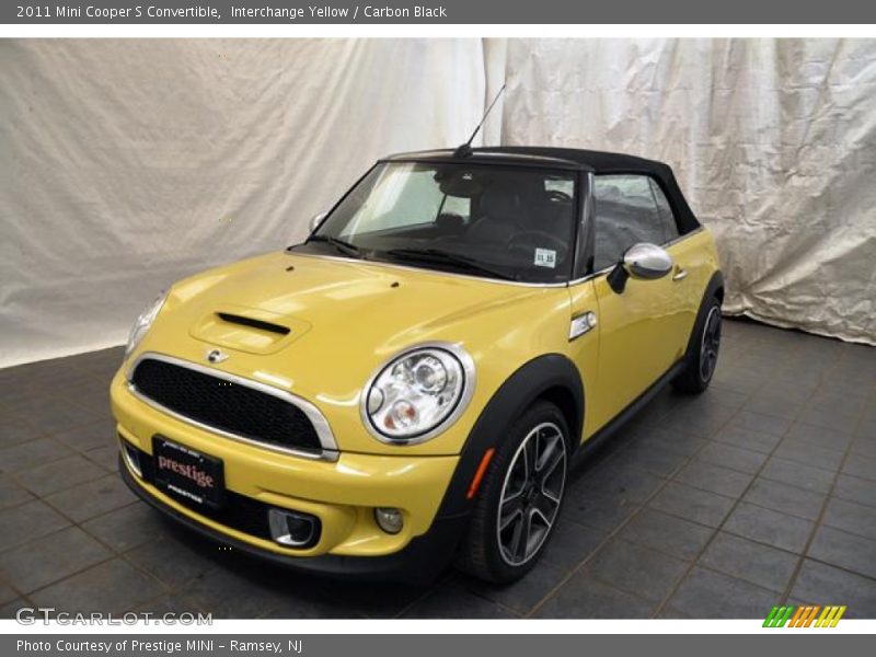 Interchange Yellow / Carbon Black 2011 Mini Cooper S Convertible