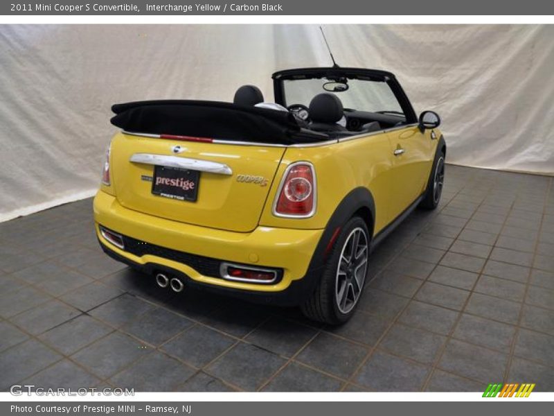 Interchange Yellow / Carbon Black 2011 Mini Cooper S Convertible