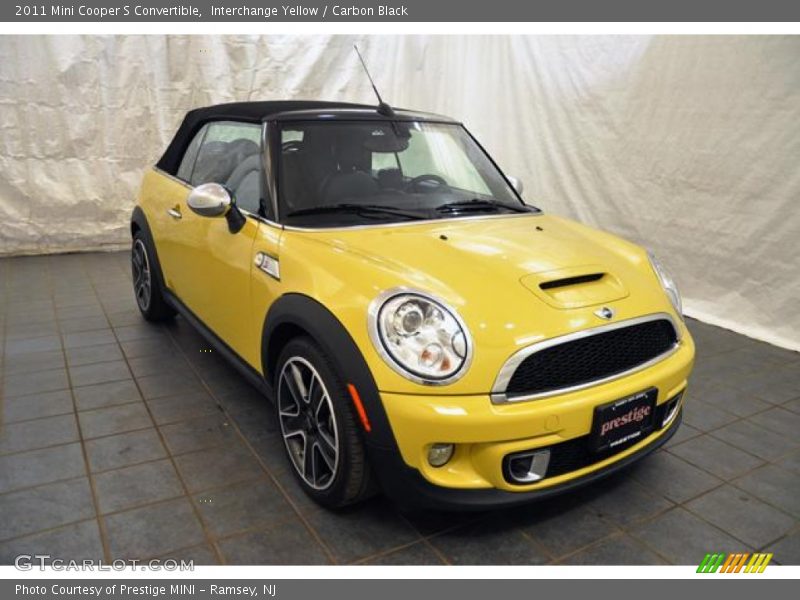 Interchange Yellow / Carbon Black 2011 Mini Cooper S Convertible