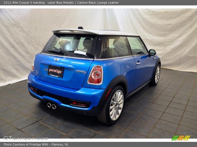 Laser Blue Metallic / Carbon Black Lounge Leather 2011 Mini Cooper S Hardtop
