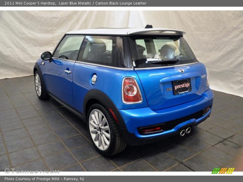 Laser Blue Metallic / Carbon Black Lounge Leather 2011 Mini Cooper S Hardtop