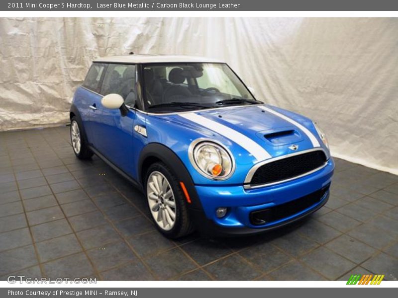Laser Blue Metallic / Carbon Black Lounge Leather 2011 Mini Cooper S Hardtop