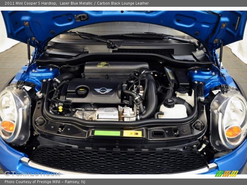 Laser Blue Metallic / Carbon Black Lounge Leather 2011 Mini Cooper S Hardtop