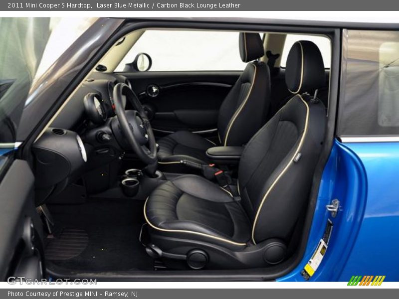 Laser Blue Metallic / Carbon Black Lounge Leather 2011 Mini Cooper S Hardtop