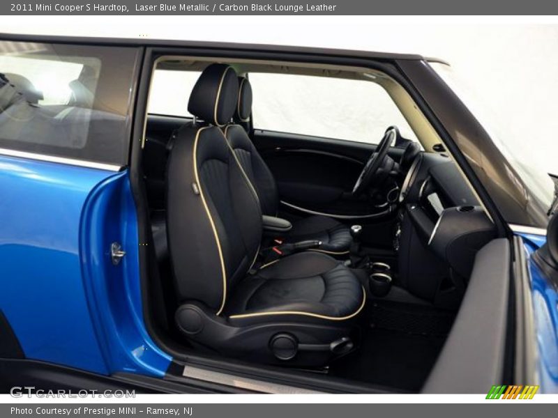 Laser Blue Metallic / Carbon Black Lounge Leather 2011 Mini Cooper S Hardtop