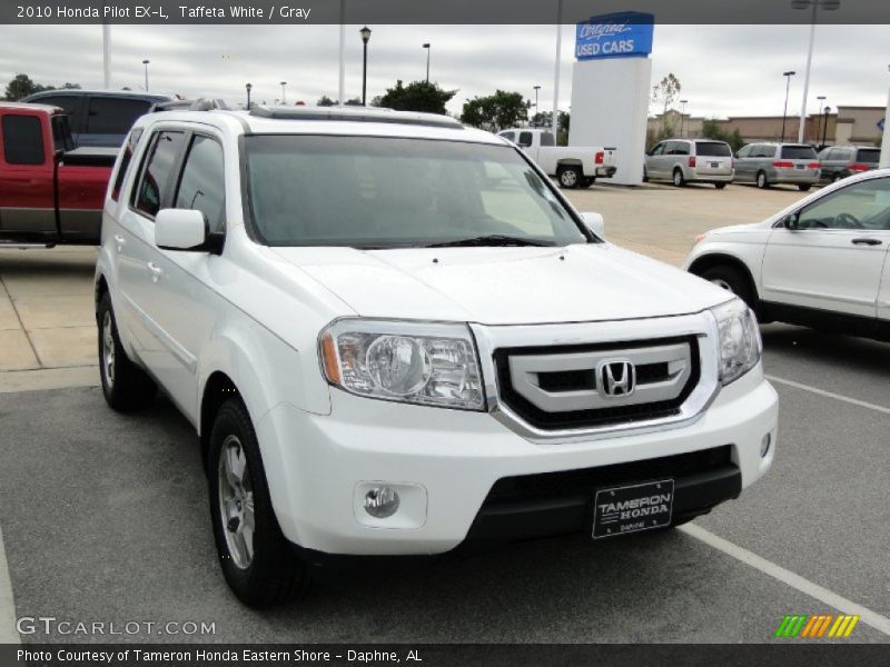 Taffeta White / Gray 2010 Honda Pilot EX-L