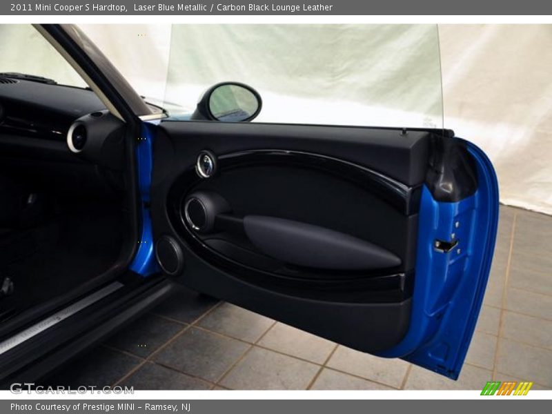Laser Blue Metallic / Carbon Black Lounge Leather 2011 Mini Cooper S Hardtop