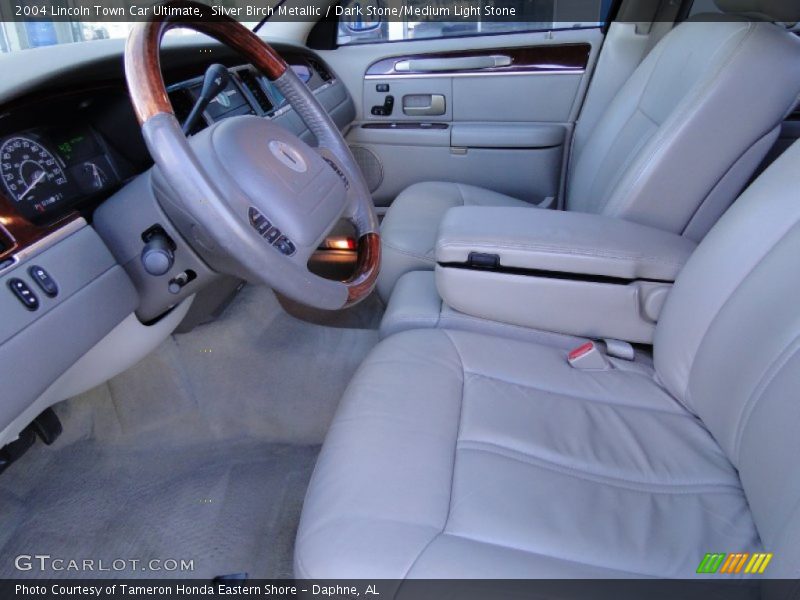 Silver Birch Metallic / Dark Stone/Medium Light Stone 2004 Lincoln Town Car Ultimate