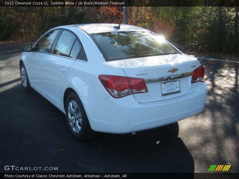 Summit White / Jet Black/Medium Titanium 2012 Chevrolet Cruze LS