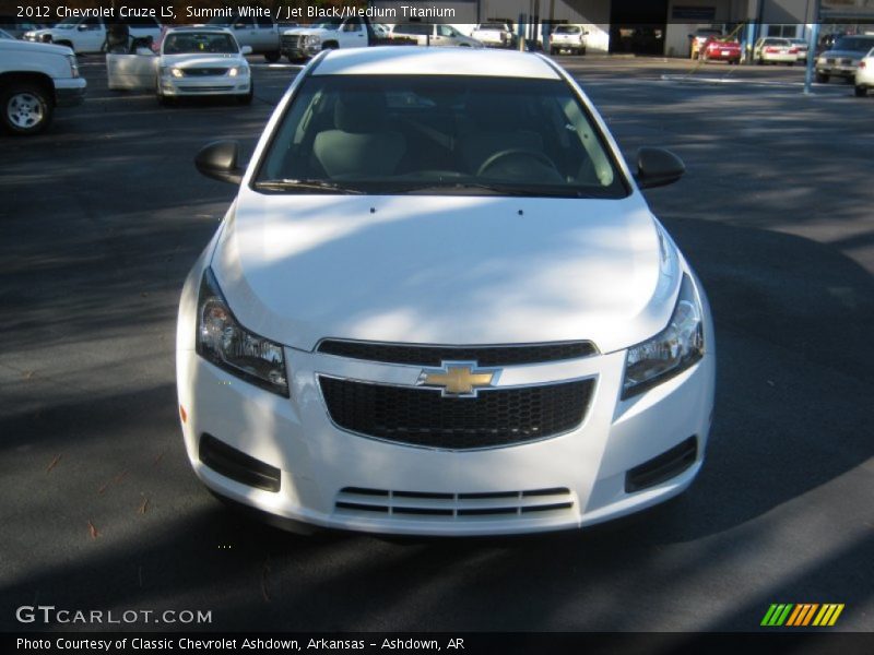 Summit White / Jet Black/Medium Titanium 2012 Chevrolet Cruze LS