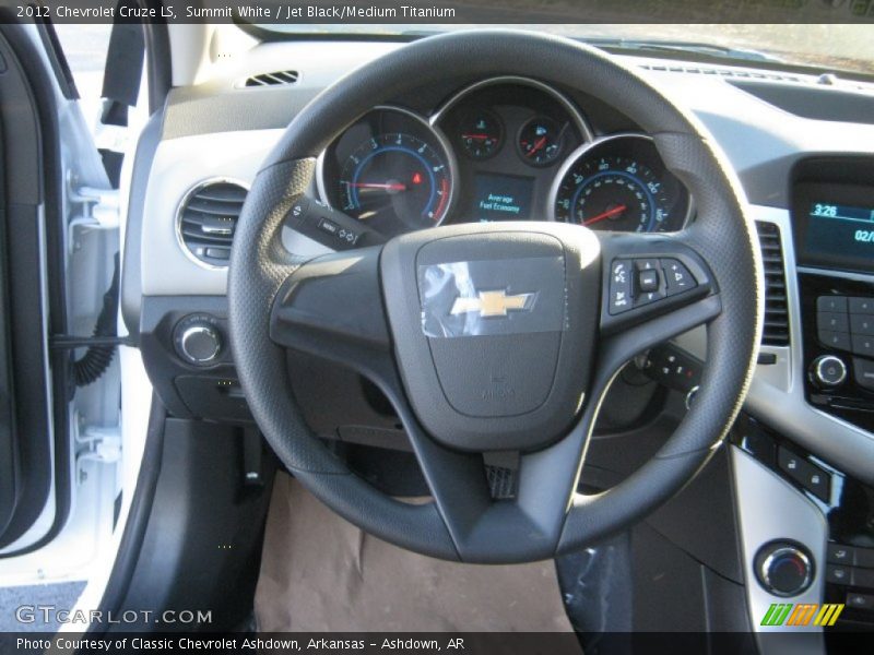 Summit White / Jet Black/Medium Titanium 2012 Chevrolet Cruze LS